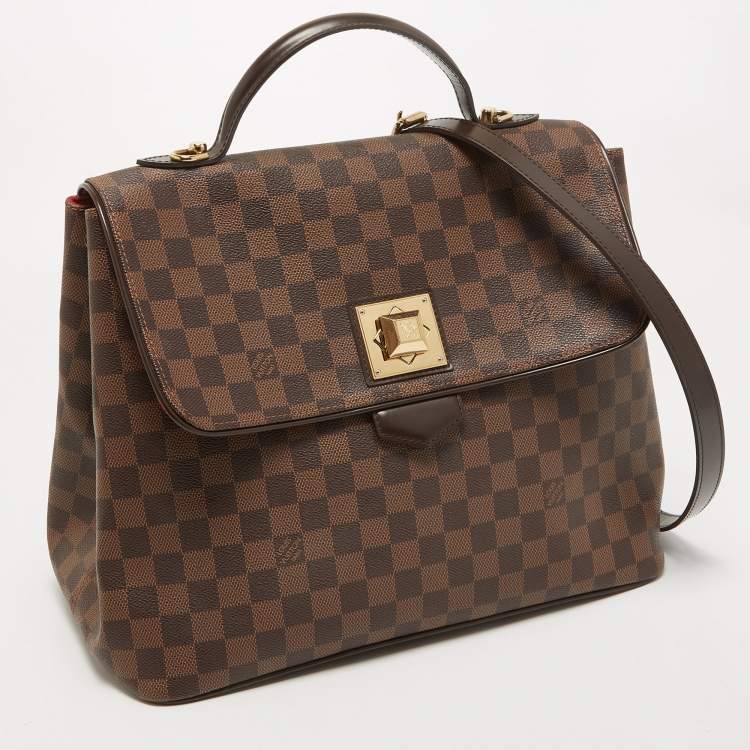 Pre Owned Louis Vuitton Damier Ebene Canvas Bergamo GM Bag