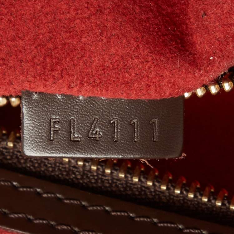 Pre Owned Louis Vuitton Damier Ebene Canvas Bergamo GM Bag