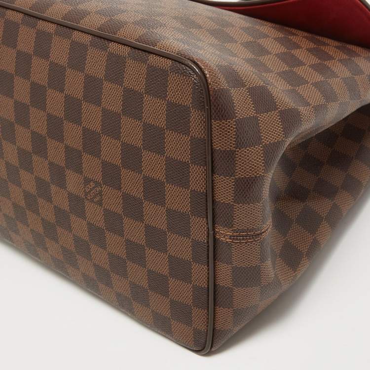 Pre Owned Louis Vuitton Damier Ebene Canvas Bergamo GM Bag