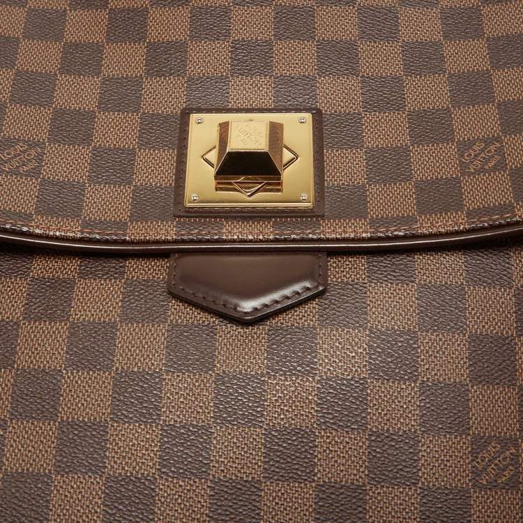Pre Owned Louis Vuitton Damier Ebene Canvas Bergamo GM Bag
