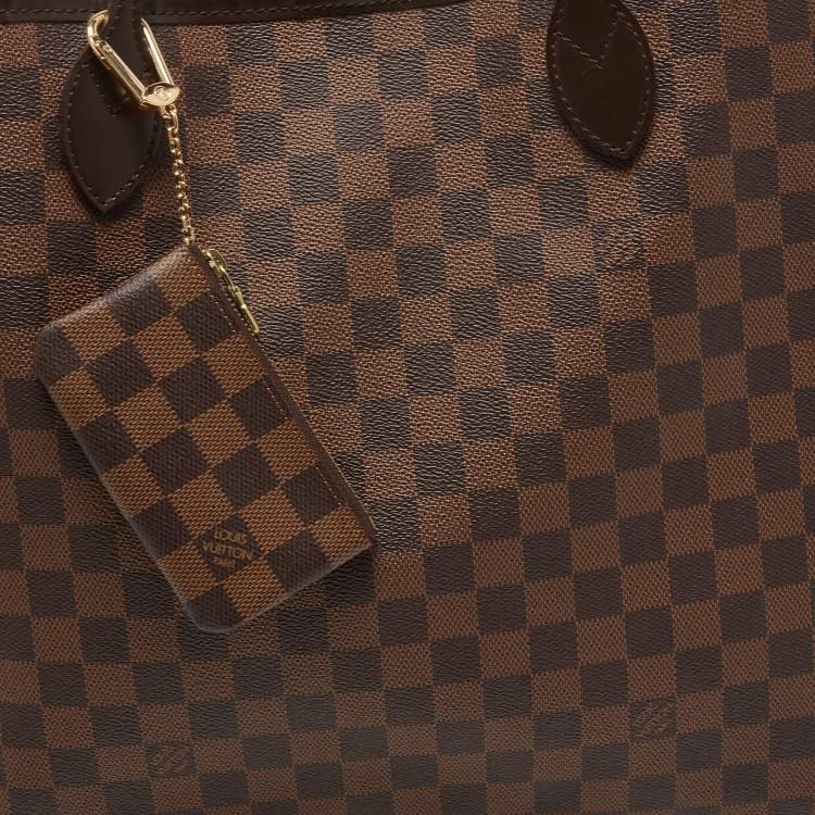 Pre Owned Louis Vuitton Damier Ebene Canvas Neverfull GM Bag