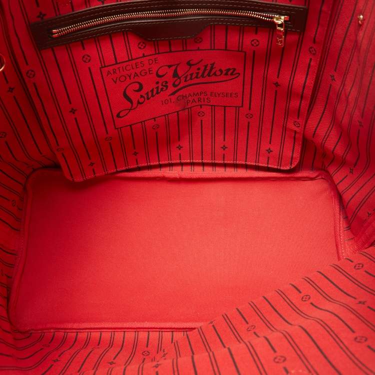 Pre Owned Louis Vuitton Damier Ebene Canvas Neverfull GM Bag