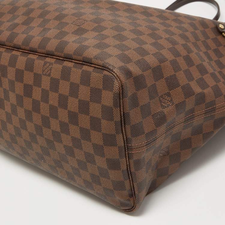 Pre Owned Louis Vuitton Damier Ebene Canvas Neverfull GM Bag