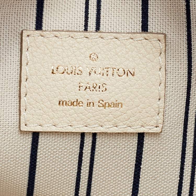 Pre Owned Louis Vuitton Neige Monogram Empreinte Leather Citadine PM Bag