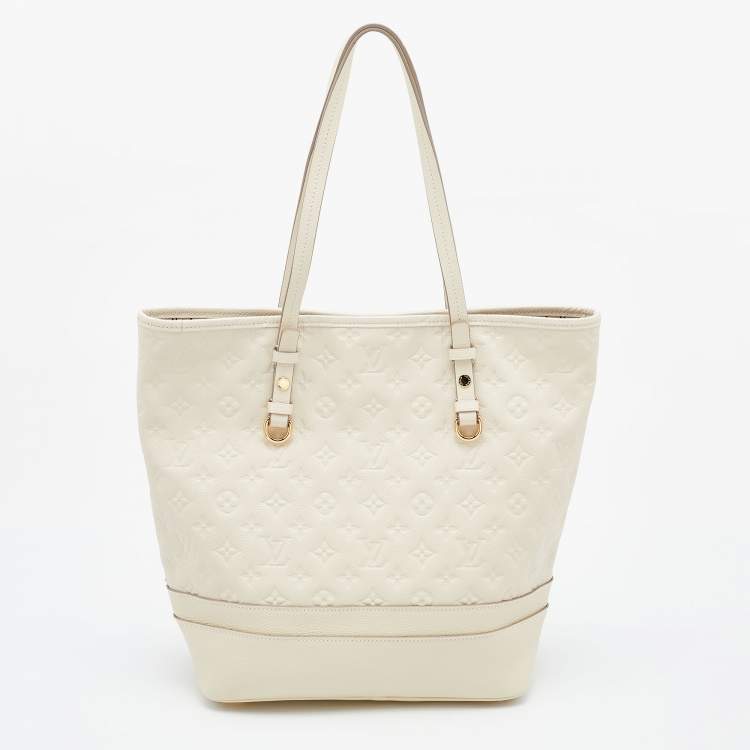 Pre Owned Louis Vuitton Neige Monogram Empreinte Leather Citadine PM Bag
