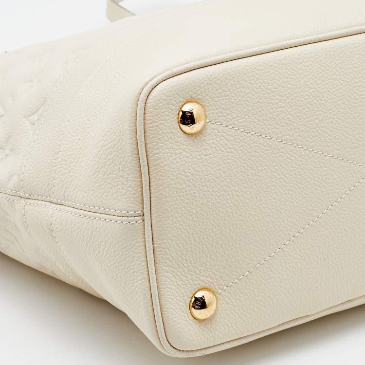 Pre Owned Louis Vuitton Neige Monogram Empreinte Leather Citadine PM Bag