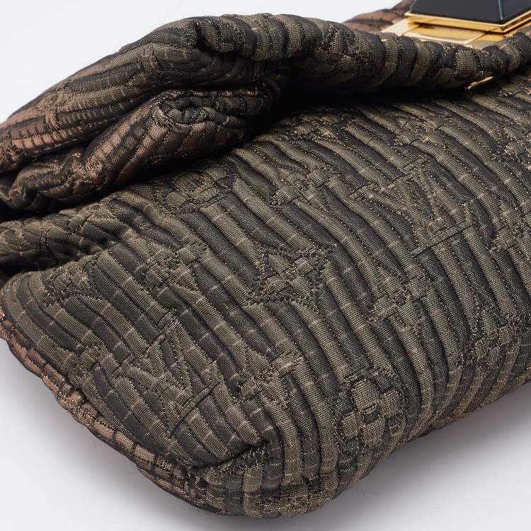 Pre Owned Louis Vuitton Bronze Monogram Jacquard Limited Edition Altair Clutch
