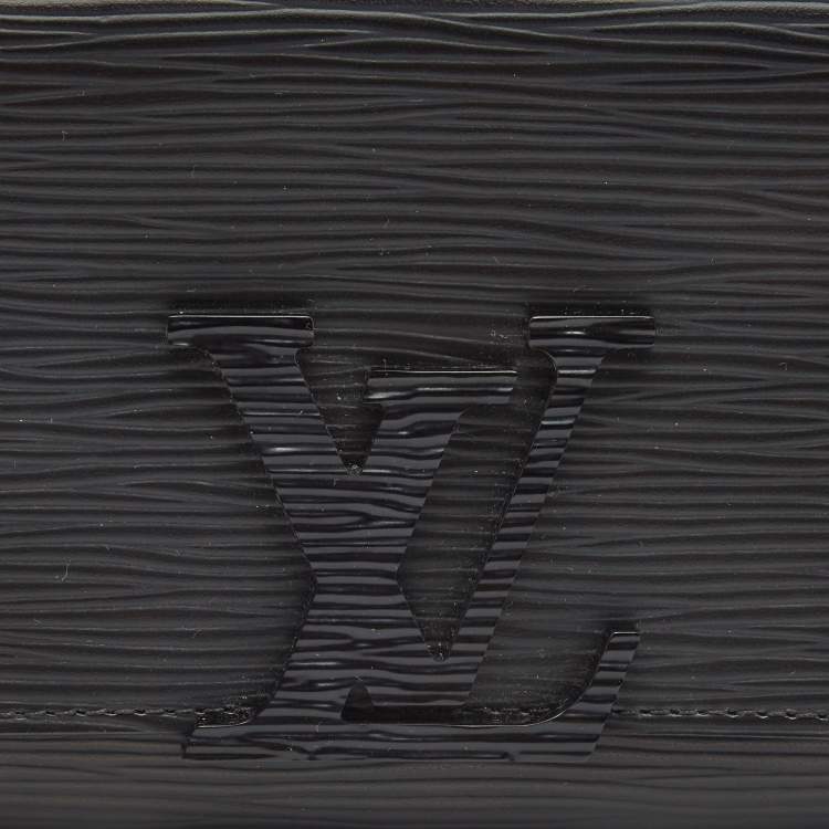 Pre Owned Louis Vuitton Black Epi Leather Louise Wallet