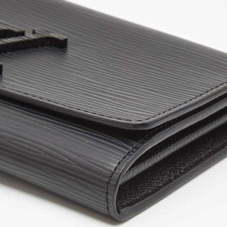 Pre Owned Louis Vuitton Black Epi Leather Louise Wallet
