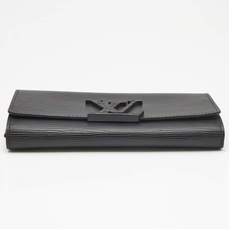Pre Owned Louis Vuitton Black Epi Leather Louise Wallet