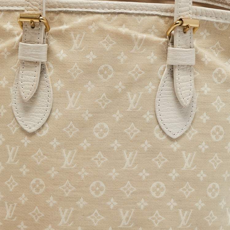 Pre Owned Louis Vuitton Dune Monogram Mini Lin Canvas Bucket PM Bag