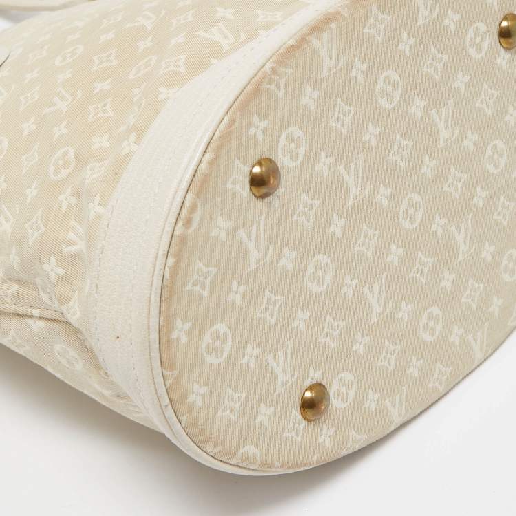 Pre Owned Louis Vuitton Dune Monogram Mini Lin Canvas Bucket PM Bag