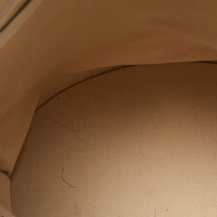 Pre Owned Louis Vuitton Dune Monogram Mini Lin Canvas Bucket PM Bag