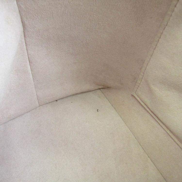 Pre Owned Louis Vuitton Brown Damier Ebene Canvas and Leather Jersey Magnolia Tote Bag