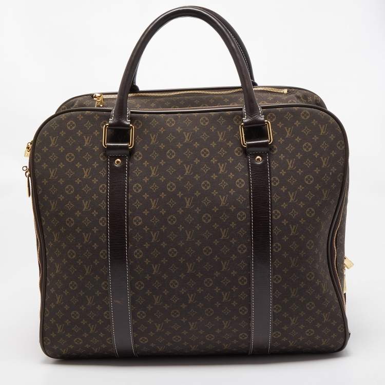 Pre Owned Louis Vuitton Fusain Monogram Idylle Fabric Epopee Rolling Luggage