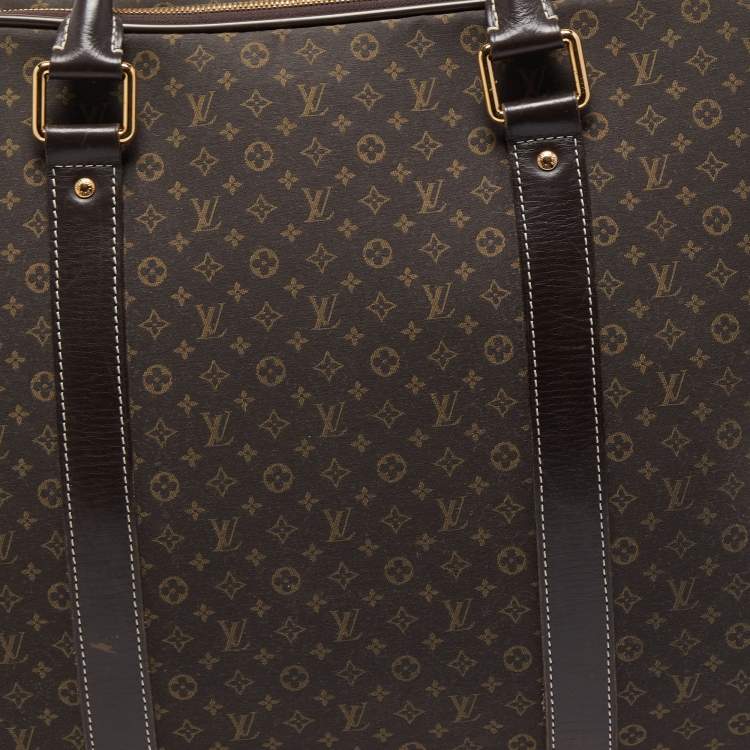 Pre Owned Louis Vuitton Fusain Monogram Idylle Fabric Epopee Rolling Luggage