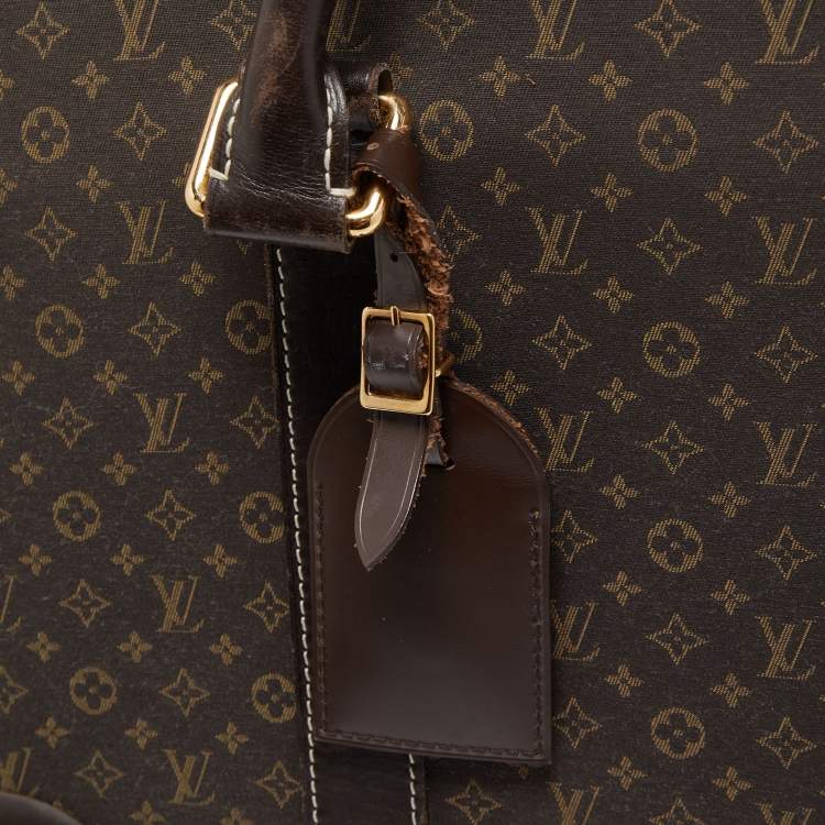 Pre Owned Louis Vuitton Fusain Monogram Idylle Fabric Epopee Rolling Luggage