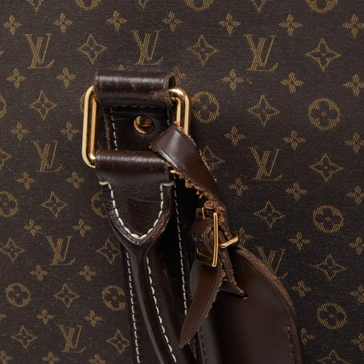 Pre Owned Louis Vuitton Fusain Monogram Idylle Fabric Epopee Rolling Luggage