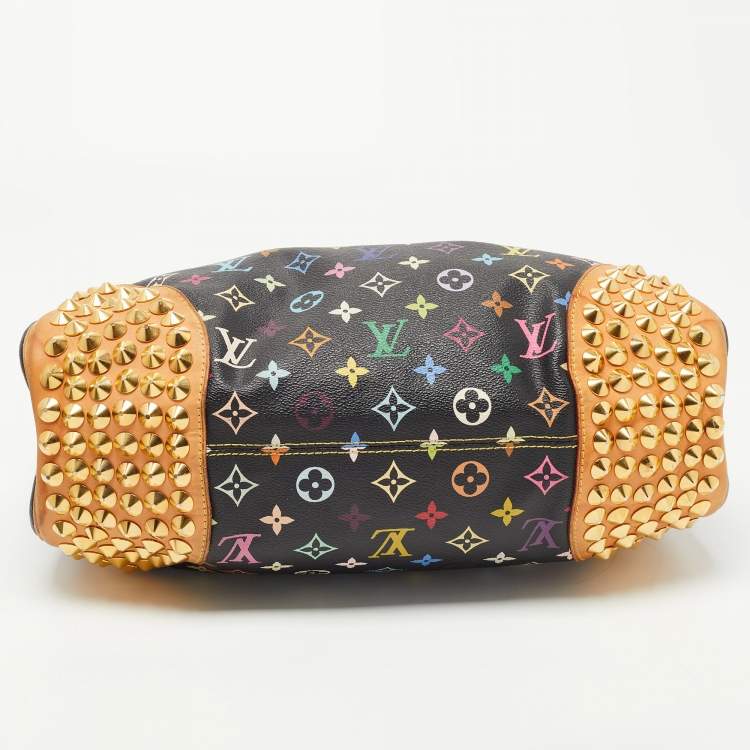 Pre Owned Louis Vuitton Black Multicolor Monogram Canvas Chrissie MM Bag