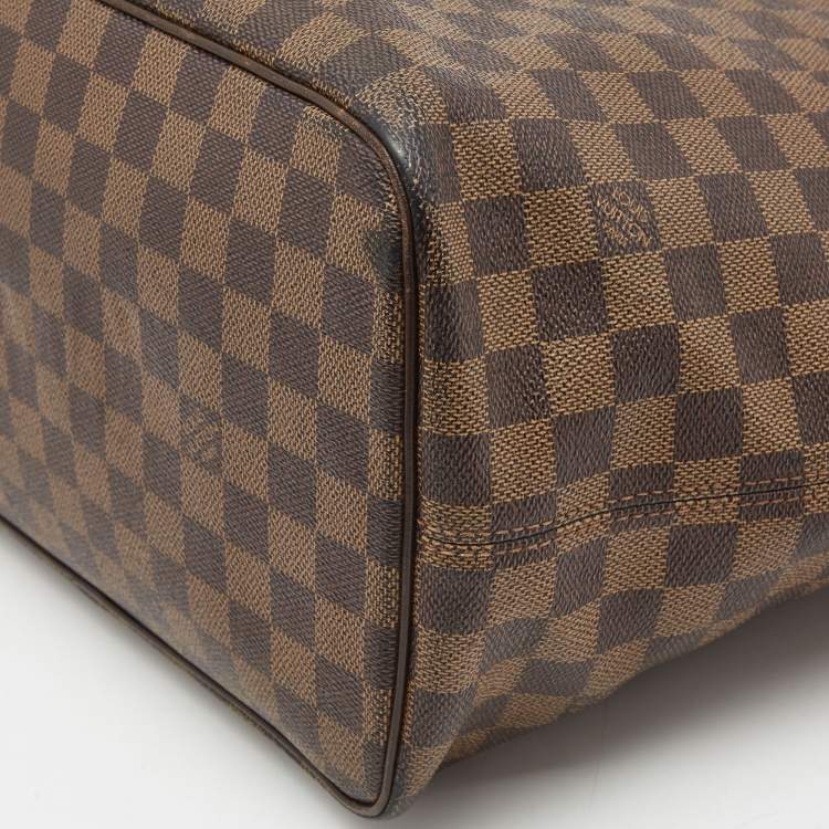 Pre Owned Louis Vuitton Damier Ebene Canvas Saleya MM Bag