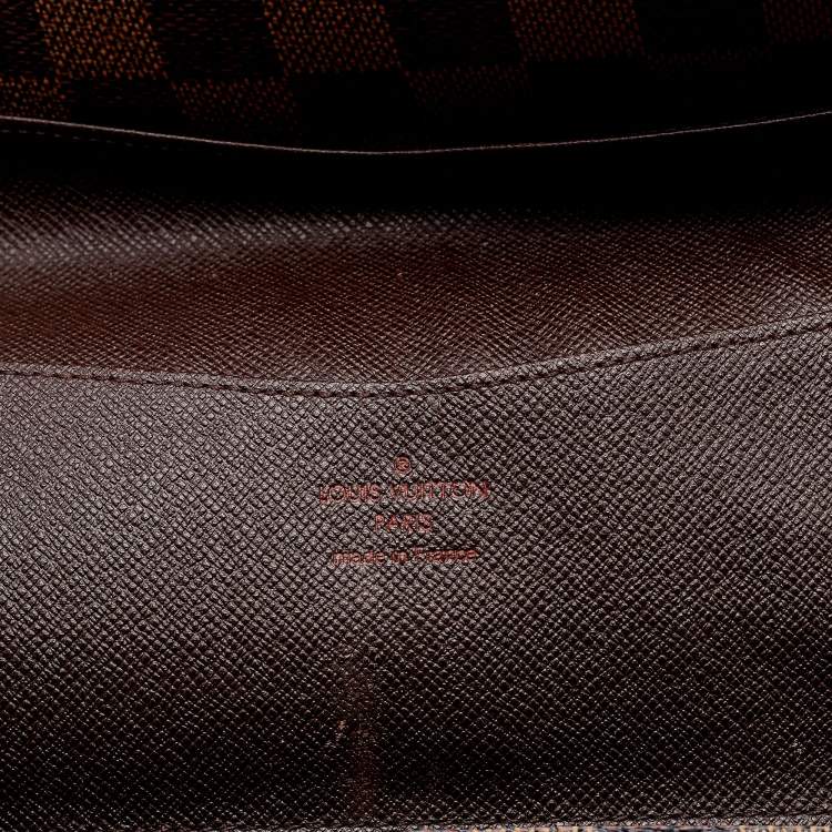 Pre Owned Louis Vuitton Damier Ebene Canvas Josephine Wallet 