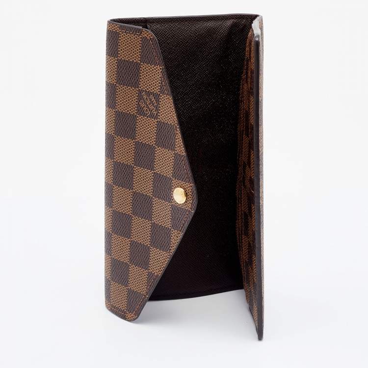 Pre Owned Louis Vuitton Damier Ebene Canvas Josephine Wallet 