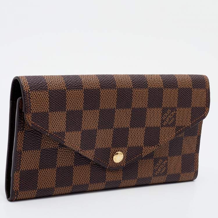 Pre Owned Louis Vuitton Damier Ebene Canvas Josephine Wallet 