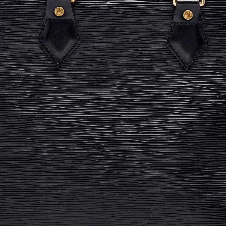 Pre Owned Louis Vuitton Black Epi Leather Alma PM Bag