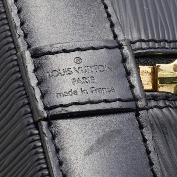 Pre Owned Louis Vuitton Black Epi Leather Alma PM Bag