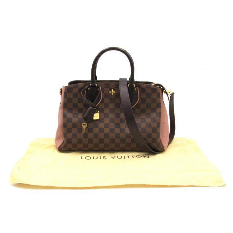 Pre Owned Louis Vuitton Brown Canvas Damier Ebene Normandy