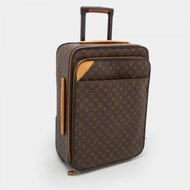 Pre Owned Louis Vuitton Monogram Canvas Business Pegase Legere 55 Luggage