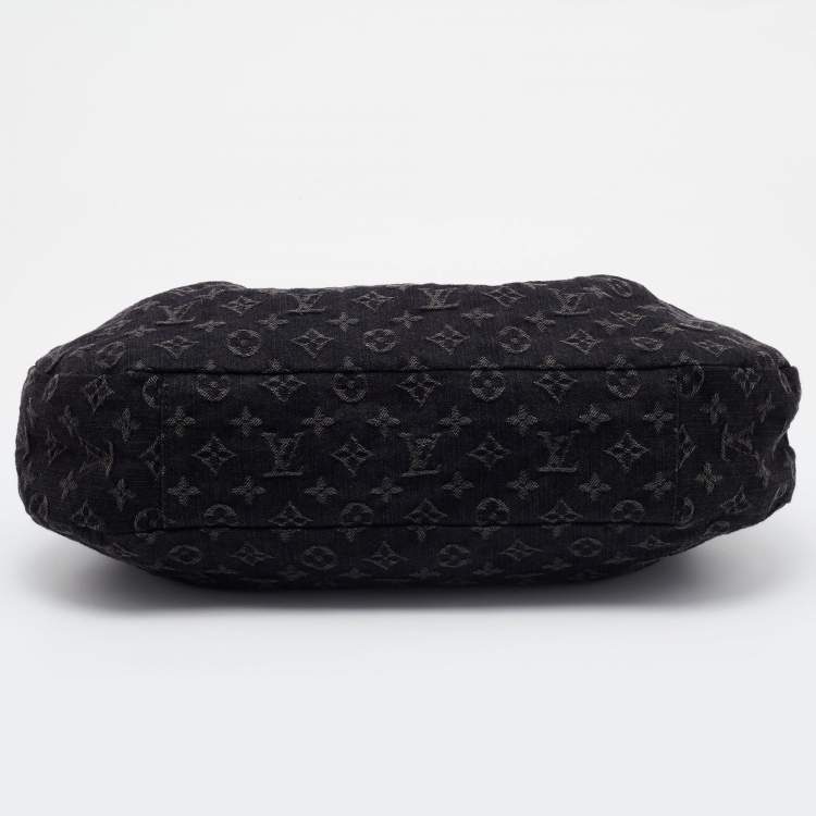 Pre Owned Louis Vuitton Black Monogram Denim Daily PM Bag