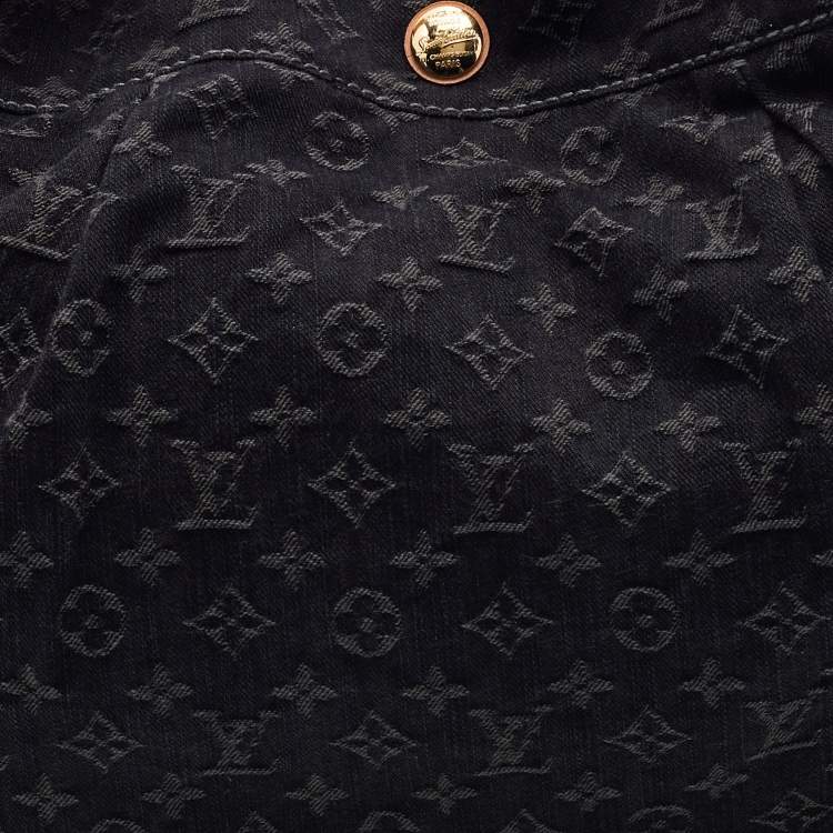 Pre Owned Louis Vuitton Black Monogram Denim Daily PM Bag