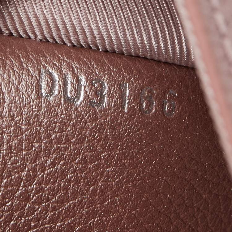 Pre Owned Louis Vuitton Metallic Pink Leather Eyelets Lockme II Bag