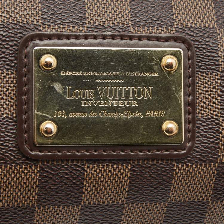 Pre Owned Louis Vuitton Damier Ebene Canvas Eva Pochette