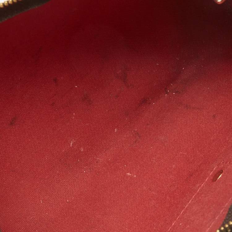 Pre Owned Louis Vuitton Damier Ebene Canvas Eva Pochette