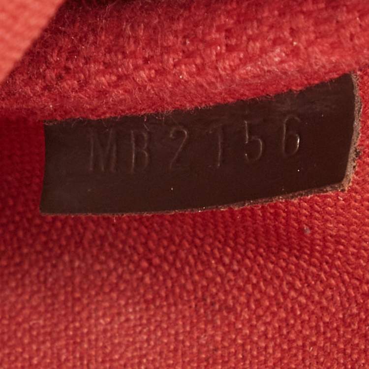 Pre Owned Louis Vuitton Damier Ebene Canvas Eva Pochette