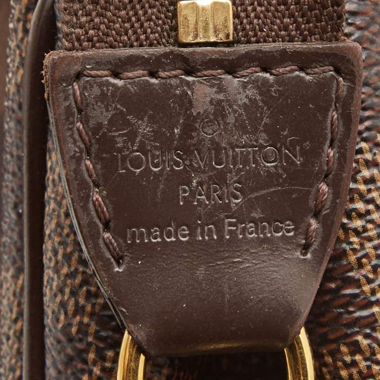 Pre Owned Louis Vuitton Damier Ebene Canvas Eva Pochette
