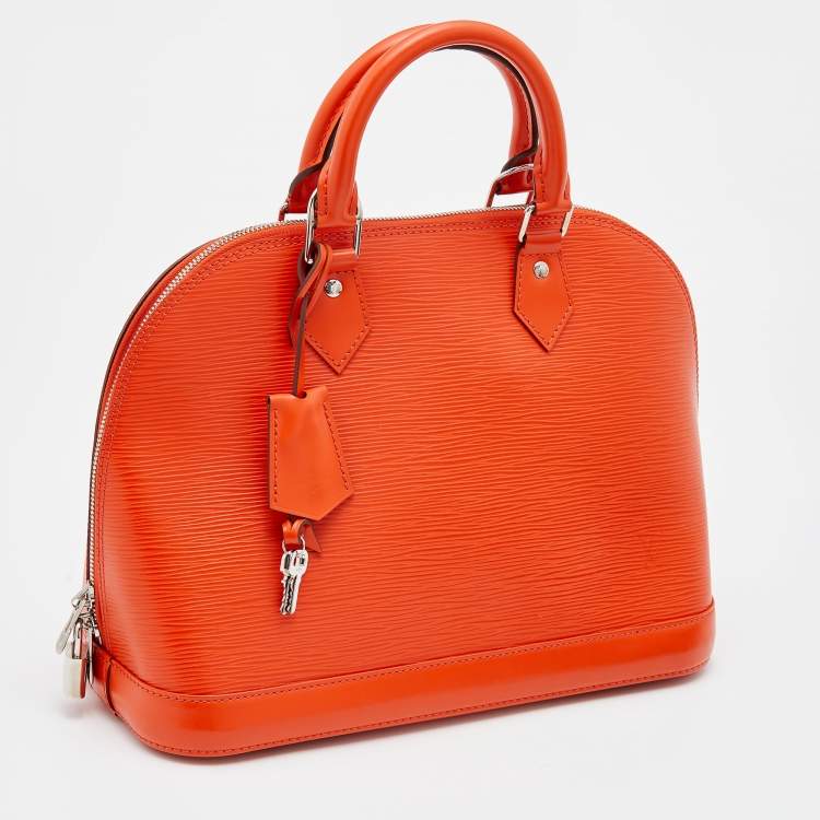 Pre Owned Louis Vuitton Piment Epi Leather Alma PM Bag