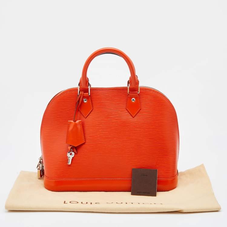 Pre Owned Louis Vuitton Piment Epi Leather Alma PM Bag