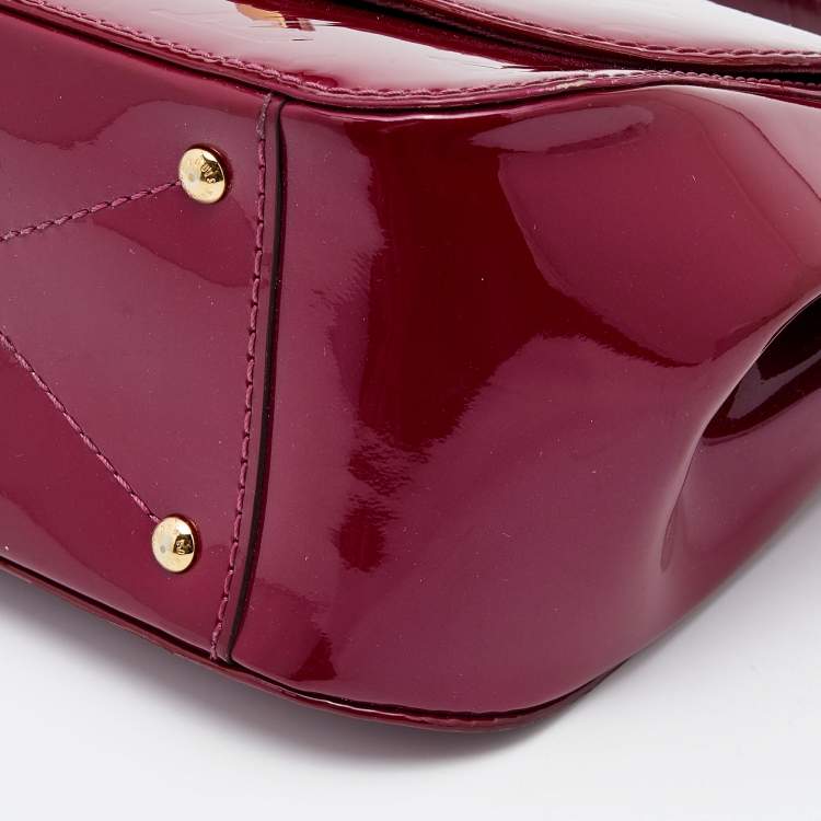 Pre Owned Louis Vuitton Amethyste Monogram Vernis Pasadena Bag