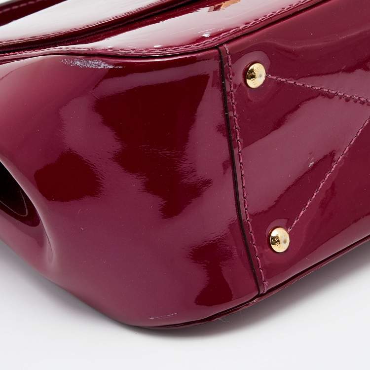 Pre Owned Louis Vuitton Amethyste Monogram Vernis Pasadena Bag