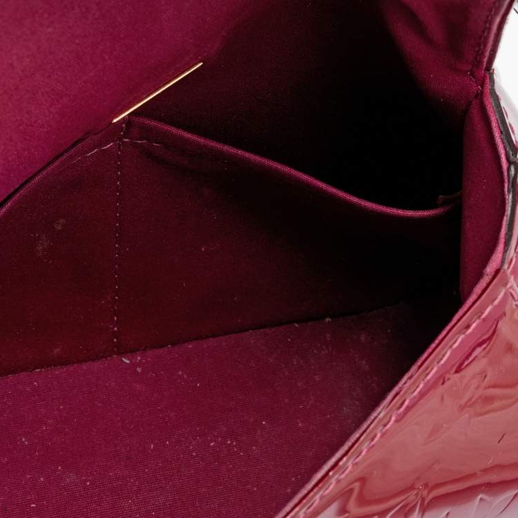 Pre Owned Louis Vuitton Amethyste Monogram Vernis Pasadena Bag