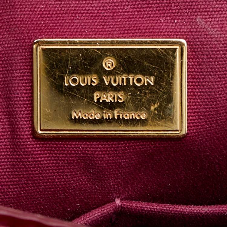 Pre Owned Louis Vuitton Amethyste Monogram Vernis Pasadena Bag