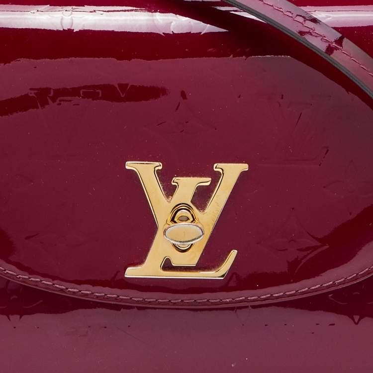 Pre Owned Louis Vuitton Amethyste Monogram Vernis Pasadena Bag