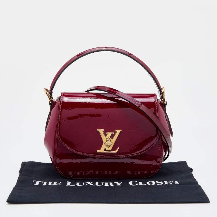 Pre Owned Louis Vuitton Amethyste Monogram Vernis Pasadena Bag