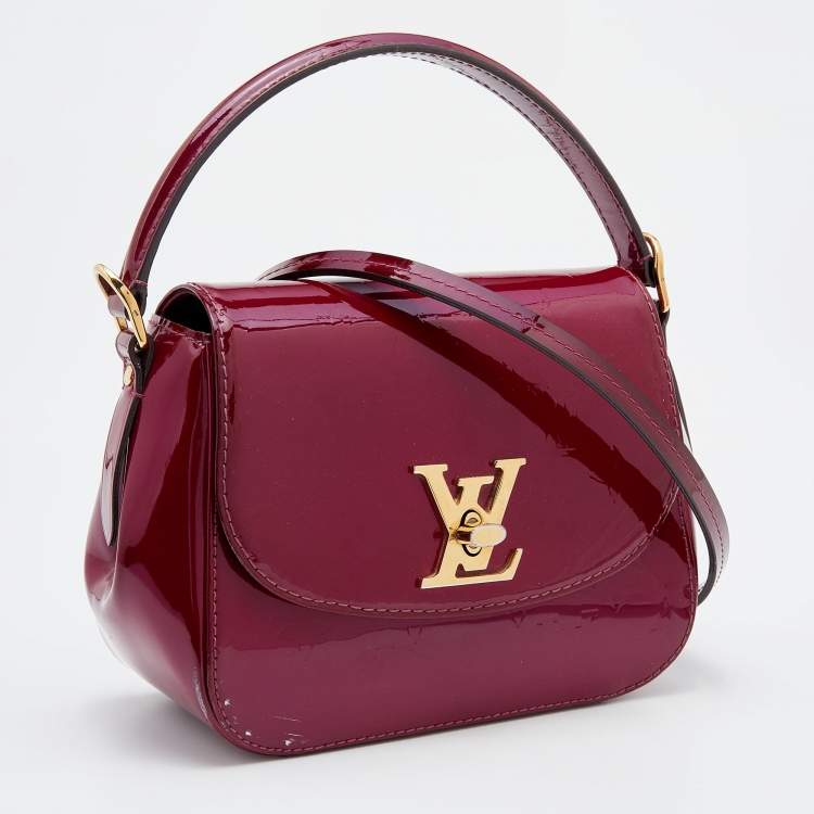 Pre Owned Louis Vuitton Amethyste Monogram Vernis Pasadena Bag