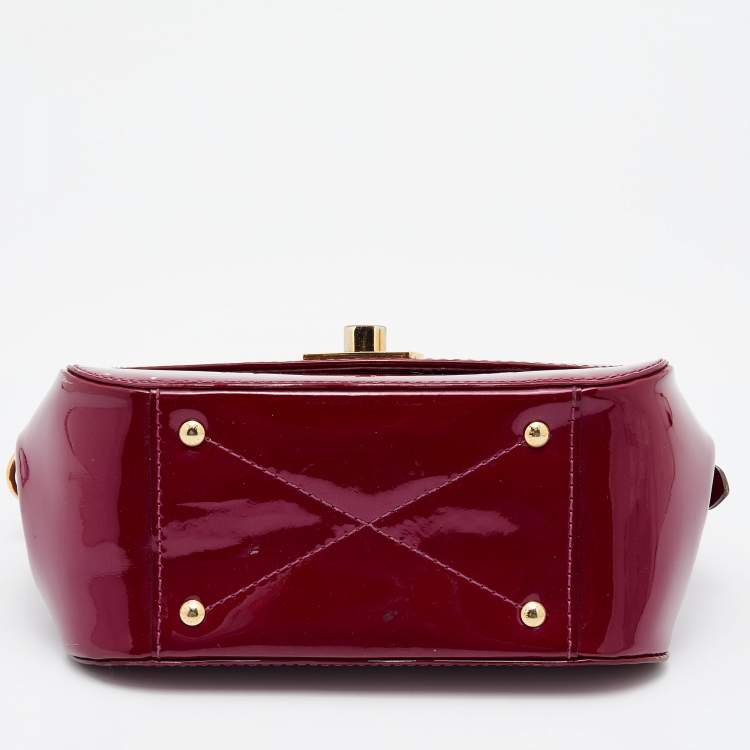 Pre Owned Louis Vuitton Amethyste Monogram Vernis Pasadena Bag