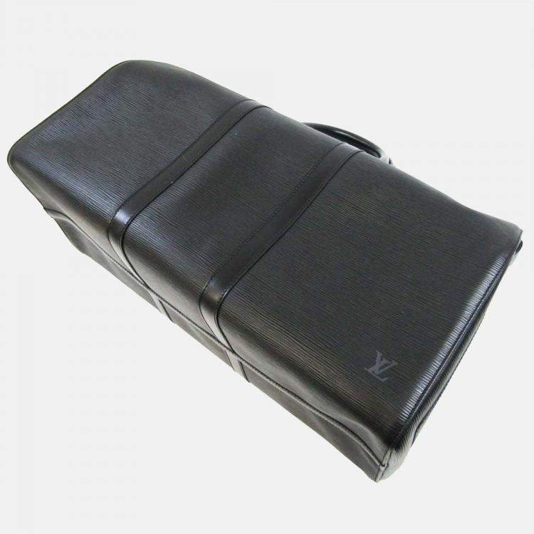 Keepall 50 Epi Leather Duffel Bag