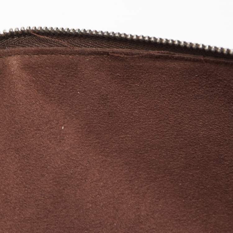Pre Owned Louis Vuitton Moka Epi Leather Pochette Accessories